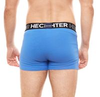 3er Pack HECHTER STUDIO Herren Boxershorts Baumwoll-Unterwäsche Schwarz, Grau, Blau, Rot