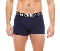 3er Pack HECHTER STUDIO Herren Boxershorts Baumwoll-Unterwäsche Schwarz, Grau, Blau, Rot