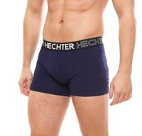 3er Pack HECHTER STUDIO Herren Boxershorts Baumwoll-Unterwäsche Schwarz, Grau, Blau, Rot