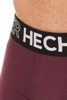 3er Pack HECHTER STUDIO Herren Boxershorts Baumwoll-Unterwäsche Schwarz, Grau, Blau, Rot