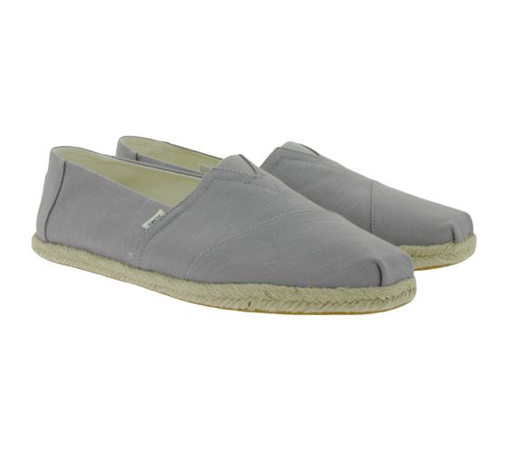 TOMS Alpargata Rope sustainable espadrilles for him and her half shoes with Ortholite 10016288 Gray