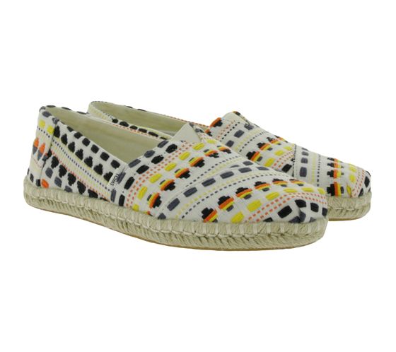 TOMS Alpargata Rope sustainable women s espadrilles half shoes with Ortholite 10016244 beige/colorful