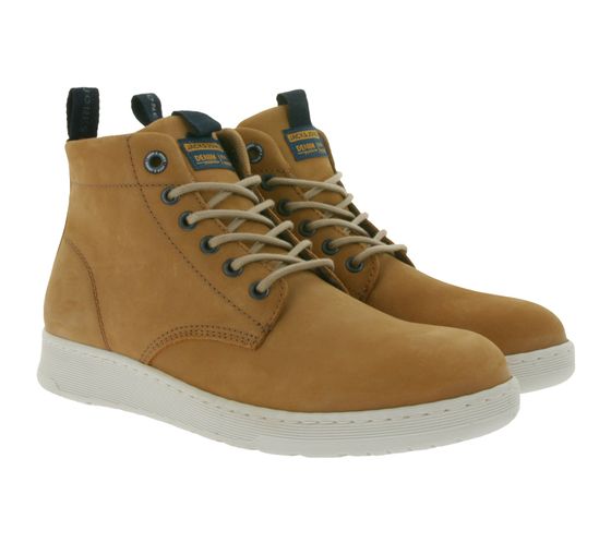 Jack & Jones JFWArnott Nubuck Boot SN men's ankle boots with block heel autumn boots 12215530 beige