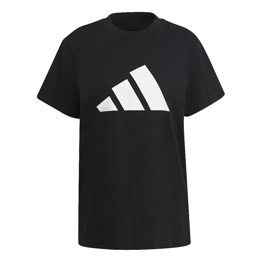 adidas Sportswear Future Icons 3B Tee Damen T-Shirt Sport-Shirt Freizeit-Shirt Baumwoll-Shirt Sport-Shirt H24100 Schwarz