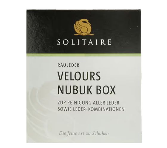 SOLITAIRE 4960 Velor Nubuck Box Leather Care White