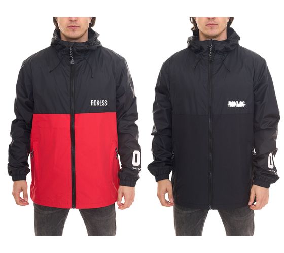 YOUNG & RECKLESS men s windbreaker with high collar transition jacket 140009 red, black or white