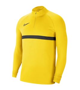 Nike Academy 21 Dry Drill Veste d entraînement à manches longues avec demi-fermeture éclair pour Homme Veste de sport avec coupe Dry CW6110-719 Jaune