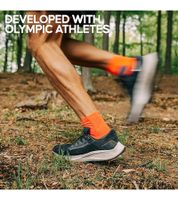 2 pairs of DANISH ENDURANCE anti-friction race men s running socks with grip padding sports stockings 160000 White