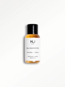 NUI Cosmetics Moisture and Shine Shampoo in Reisegröße feuchtigkeitsspendendes Haar-Shampoo Vegan Tierversuchsfrei 30 ml