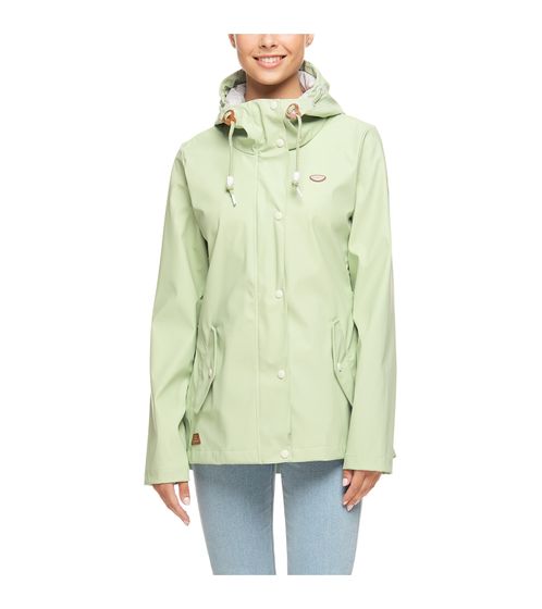 ragwear Marge women s functional jacket, wind- and water-repellent vegan outdoor jacket 2211-60031 5044 mint green