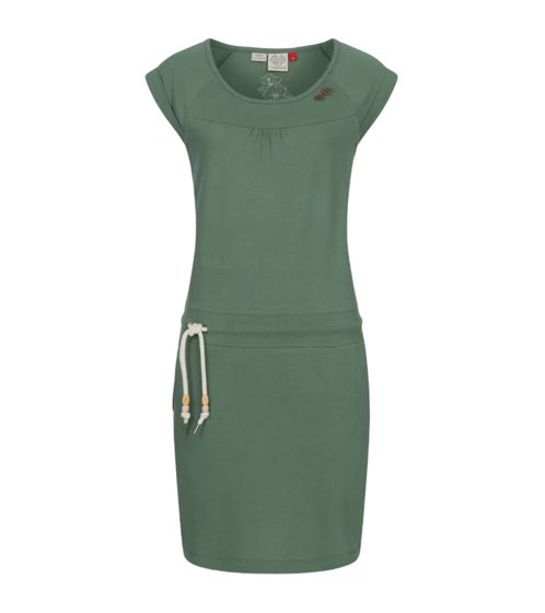 ragwear Penelope Organic Damen schickes Mini-Kleid PETA-Approved Abend-Kleid Vegane-Mode 2211-20014 5023 Grün