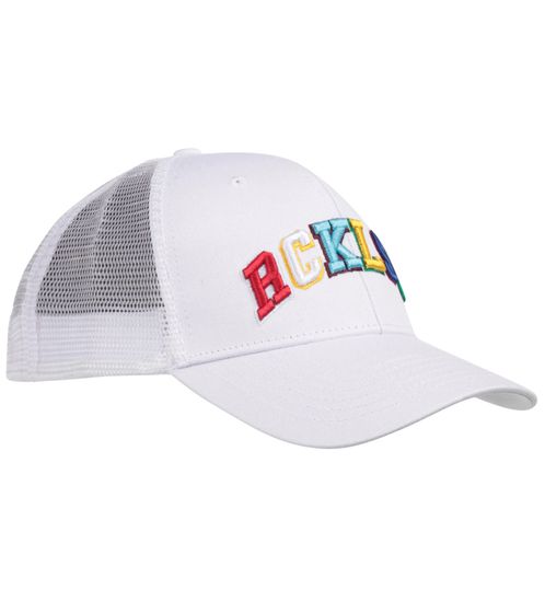 YOUNG & RECKLESS Synthesis baseball cap with colorful embroidery trucker cap 700001 white
