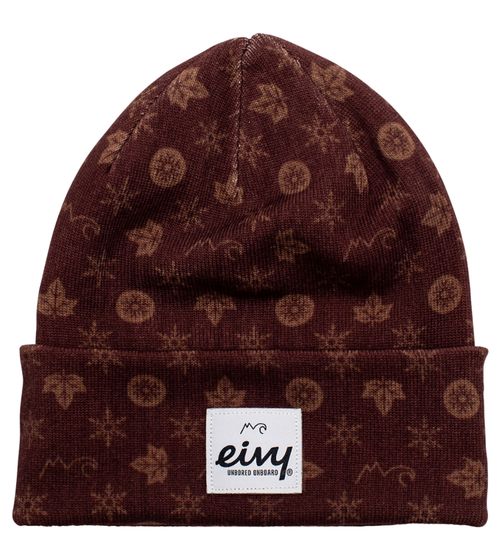 eivy Eivy Watcher Beanie monogram women s warming winter hat with pattern fine knit hat 538410-02-3436 FW19 brown