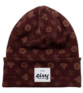 eivy Eivy Watcher Beanie monogram bonnet d'hiver chauffant pour femme avec motif bonnet en maille fine 538410-02-3436 FW19 marron