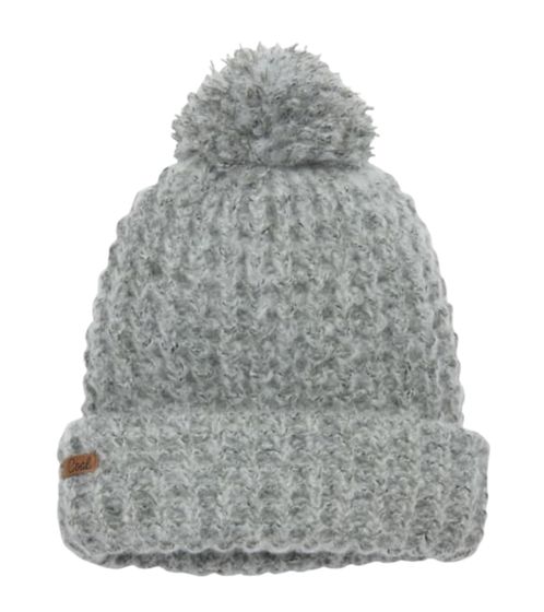 COAL The Kate Beanie chapeau d'hiver confortable chapeau à pompon confortable 212004 gris