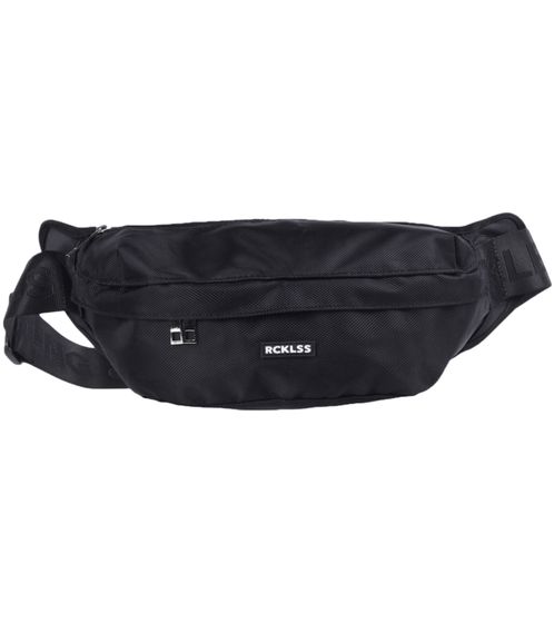 YOUNG & RECKLESS Roth Sling belly bag simple shoulder bag with main and front compartment 700029-200 black