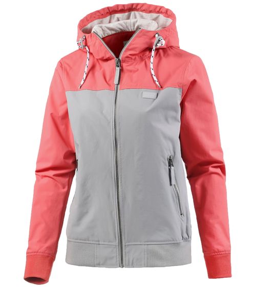 iriedaily Veruschka Spice coupe-vent veste à capuche végétalienne pour femmes 9264243-195 gris/rose