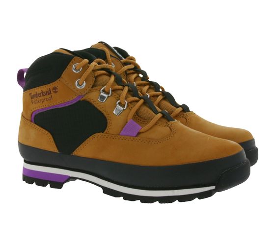 Timberland Euro Hiker chaussures de randonnée imperméables femme bottes de trekking mi-hautes avec membrane sèche TB 0A2K32 231 marron/violet