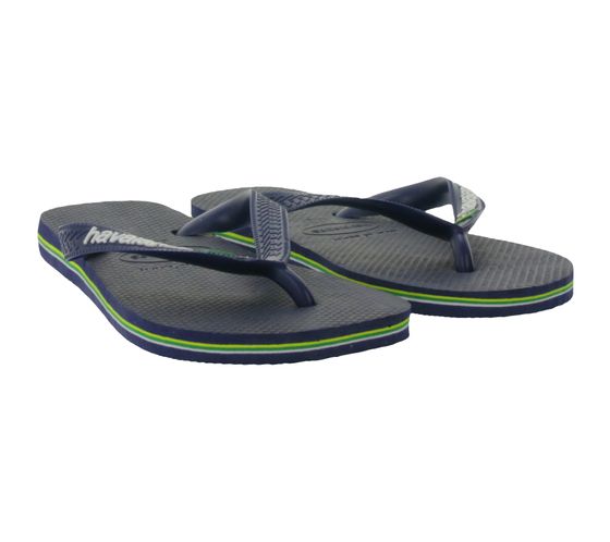 havaianas separator séparateurs d'orteils à la mode avec logo du Brésil chaussures d'été 41108500555 Marine