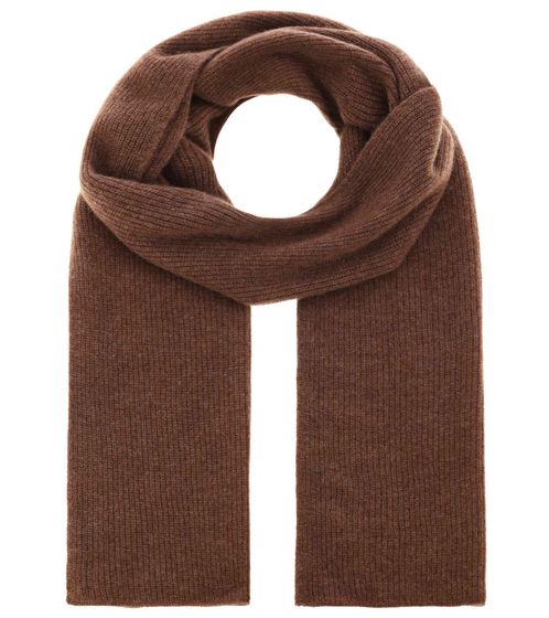 KKS STUDIOS cashmere scarf luxurious winter scarf in ribbed design 8034R 19301 brown