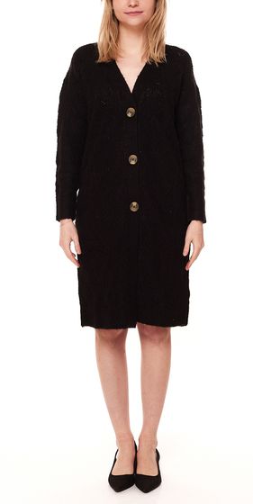 Aniston CASUAL cardigan femme avec motifs en tricot ajour cardigan long 40051956 noir
