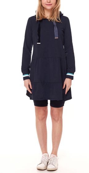 Robe sweat femme AjC avec robe cycliste en coton assortie 72496758 bleu foncé