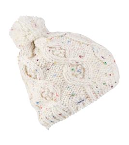 BURTON Stout women s beanie cozy winter hat cozy bobble hat with acrylic yarn 10480105100 wool white