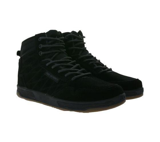 PARK AUTHORITY by K1X | Kickz H1top winter sneakers with teddy fur lining made of suede 6193-0601/0001 Black