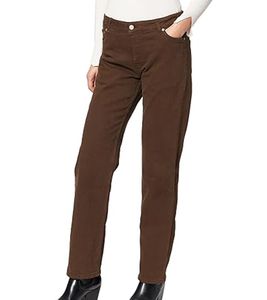 JJXX Seoul women s jeans with straight-leg denim trousers mid waist 48576462 brown