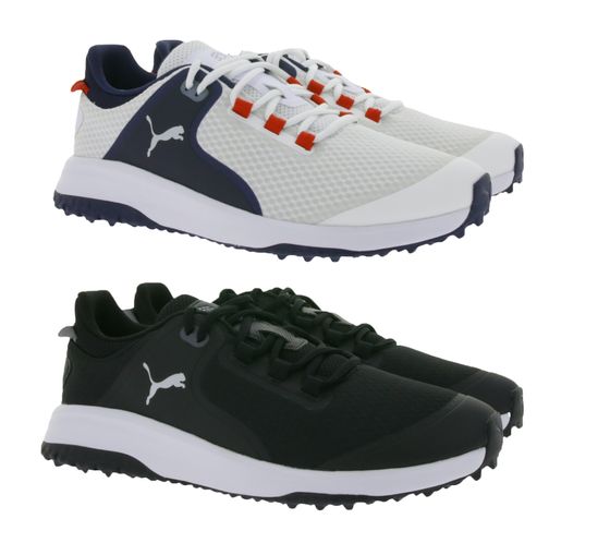 PUMA Fusion Grip Golf Shoes Chaussures de sport pour hommes avec FUSIONFOAM 377527 blanc ou noir