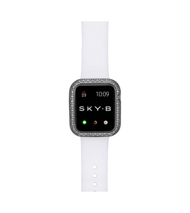 SKY•B W009X42 Soda Pop boîtier Apple Watch pour femme avec pierres de zircone 76425636 argent foncé