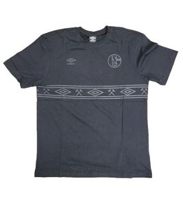 umbro FC Schalke 04 Stealth T-shirt Chemise de supporter en coton pour hommes UMTM0408-060 Noir