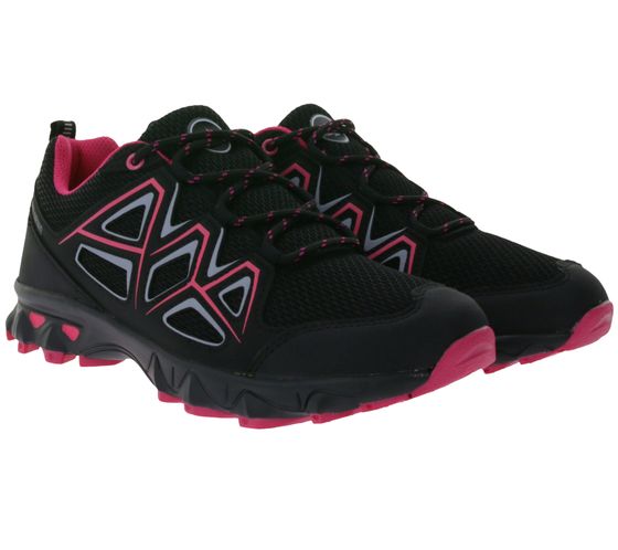 POLARINO Aero women s trekking sneakers, lightweight outdoor shoes 48868703 black/pink