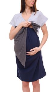 robe de grossesse asymétrique pour femme de neuf mois 32879759 gris/bleu robe de grossesse asymétrique pour femme de neuf mois 32879759 gris/bleu