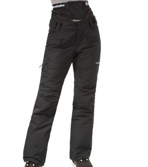 HORSEFEATHERS Lotte women's snow pants with DWR treatment and boot hooks OW207C Black