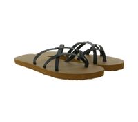 VOLCOM New School II women s toe separator fashionable summer slippers with EVA footbed black/brown