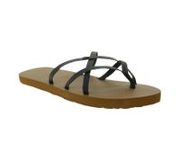VOLCOM New School II women s toe separator fashionable summer slippers with EVA footbed black/brown