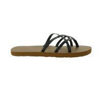 VOLCOM New School II women s toe separator fashionable summer slippers with EVA footbed black/brown