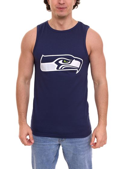 Fanatics NFL Seattle Seahawks Men s Tank Top Sleeveless Training Shirt 1566MNVY1ADSSE NFL Dark Blue