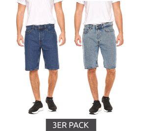 Pack de 3 shorts d'été en jean homme ONLY & SONS Avi short délavé 22021908 ou 22021906