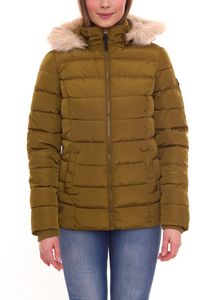 ALPENBLITZ Semeru Damen Outdoor-Jacke wattierte Winter-Jacke mit abnehmbarer Kapuze und einzeln abnehmbarem Kunstfell 12718035 Khaki ALPENBLITZ Semeru Damen Outdoor-Jacke wattierte Winter-Jacke mit abnehmbarer Kapuze und einzeln abnehmbarem Kunstfell 12718035 Khaki