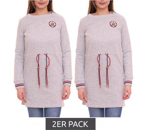 2er Pack TOM TAILOR POLO TEAM Damen Baumwoll-Kleid mit Knöpfen 21499233 Grau 2er Pack TOM TAILOR POLO TEAM Damen Baumwoll-Kleid mit Knöpfen 21499233 Grau