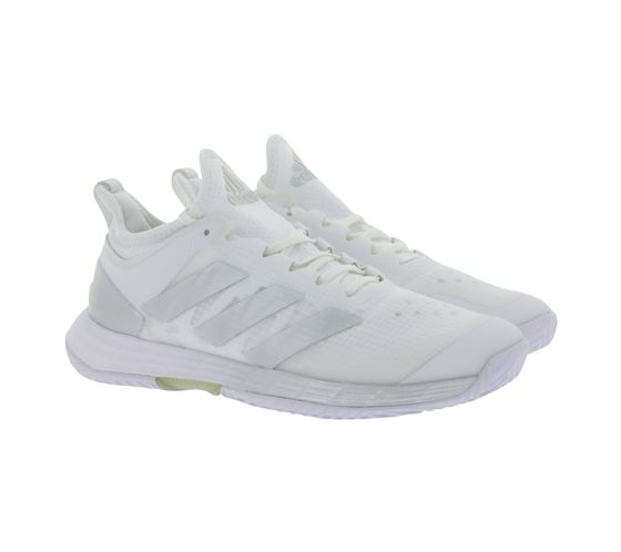 Chaussures de tennis durables adidas adizero Ubersonic 4 Allcourt pour femmes avec amorti Lightstrike GW2513 blanc/argent