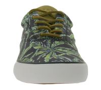 SPERRY Striper II CVO Seacycled sustainable men s canvas sneaker with wave siping technology and palm print STS25131 Black