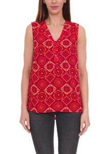 Aniston CASUAL chemisier à enfiler pour femme, chemisier mode sans manches avec motif all-over 74028346 rouge Aniston CASUAL chemisier à enfiler pour femme, chemisier mode sans manches avec motif all-over 74028346 rouge