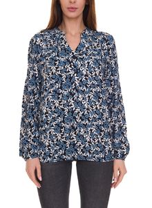 Aniston CASUAL women s long-sleeved blouse with all-over floral print 91054845 blue