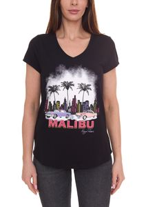 KangaROOS T-shirt en coton pour femme avec grand imprimé voiture 20789732 noir KangaROOS T-shirt en coton pour femme avec grand imprimé voiture 20789732 noir