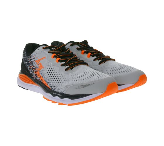 361° men s sports shoes with Ortholite sole running shoes with QU!K Flex technology Y007-0499 grey/black/orange