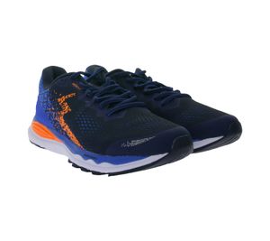 361° Herren Sport-Schuhe mit Ortholite Sohle Lauf-Schuhe mit QU!K Flex Technik Y007-7099 Blau/Schwarz/Orange