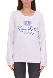 KangaROOS Damen Pullover modisches Sweat-Shirt mit Logo-Print auf der Front 47524269 Hellgrau KangaROOS Damen Pullover modisches Sweat-Shirt mit Logo-Print auf der Front 47524269 Hellgrau
